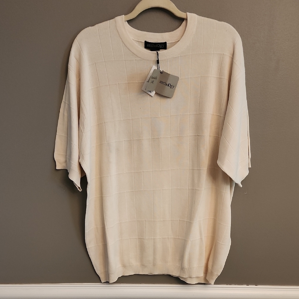 NWT Anthology Cream Sweater for Men